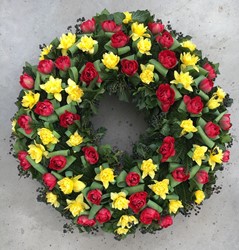 Zeige Details für frühlingshafter Biedermeierkranz - TF-36 Bild von frühlingshafter Biedermeierkranz - TF-36