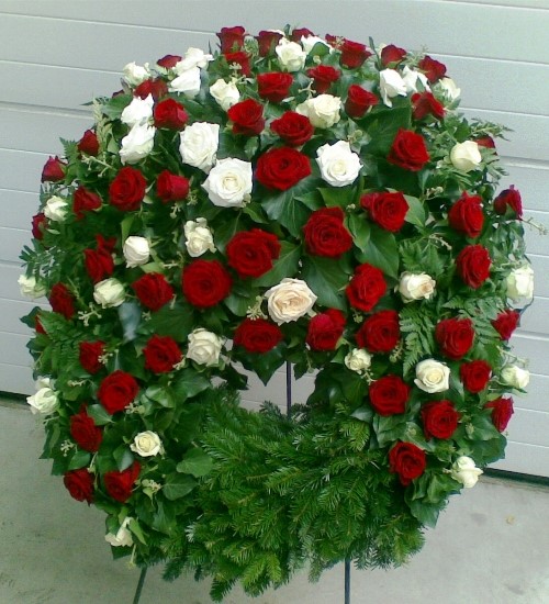 Bild von Kopfkranz mit Rosen - TF-21