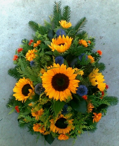 Bild von Bukett mit Sonnenblumen - TF-114