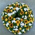 Bild von Biedermeierkranz mit Sonnenblumen - TF-82, Bild 1